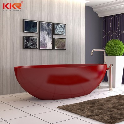 KKR浴缸小户型浴缸人造石迷你浴缸独立浴jacuzzi薄边亚克力浴缸