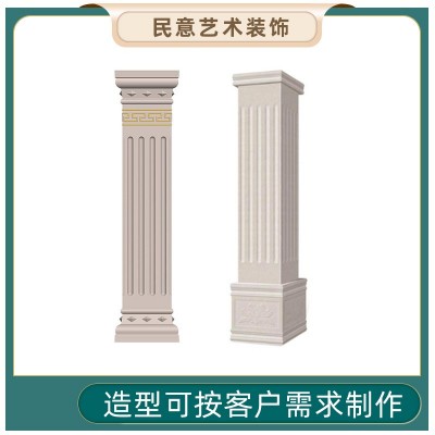 grc罗马柱 欧式构件别墅大门方柱造型装饰建筑水泥四方形圆形柱子